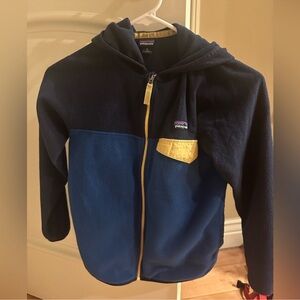 Patagonia Dark Blue and Yellow Fleece Jacket